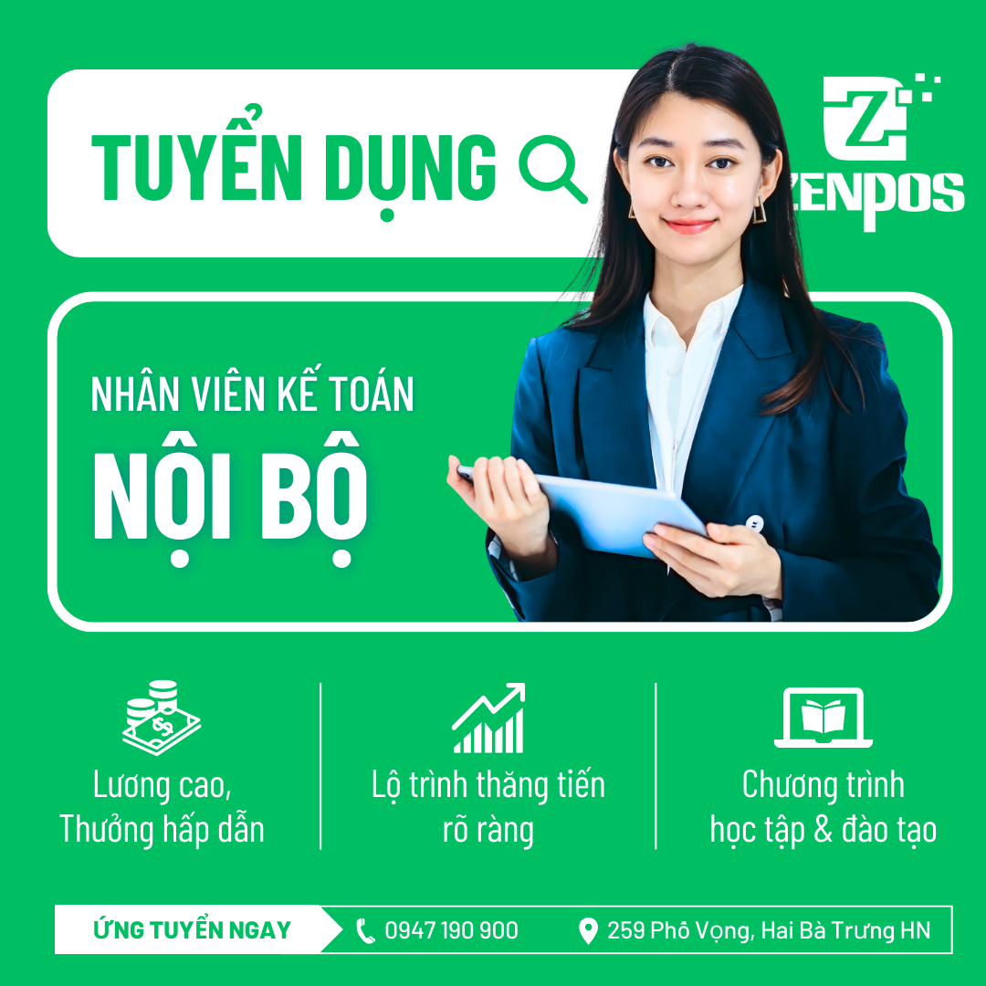 Tuyển kế toán nội bộ