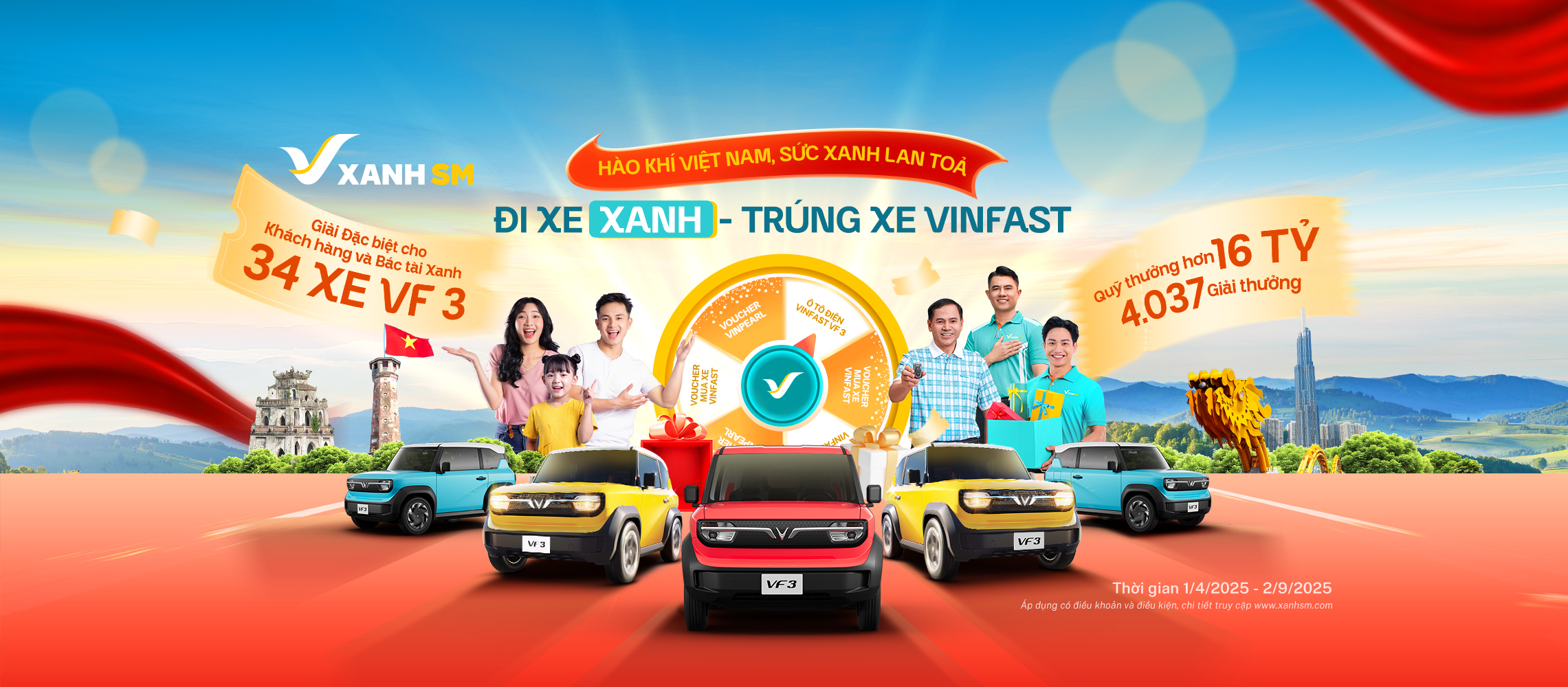 Quay thưởng xanh sm